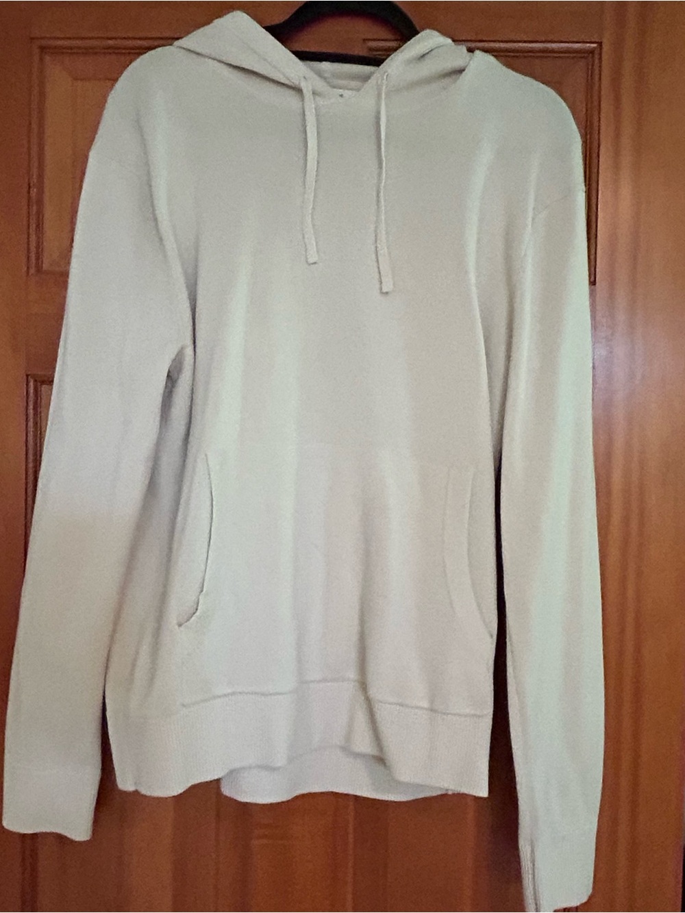 Banana Republic Cream Hooded Crewneck Sweater